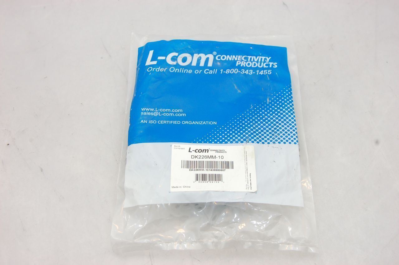 L-Com DK226MM-10 Molded Cable, Mini DIN 6 Male to Male, 10 ft - Lot of 20 - NEW