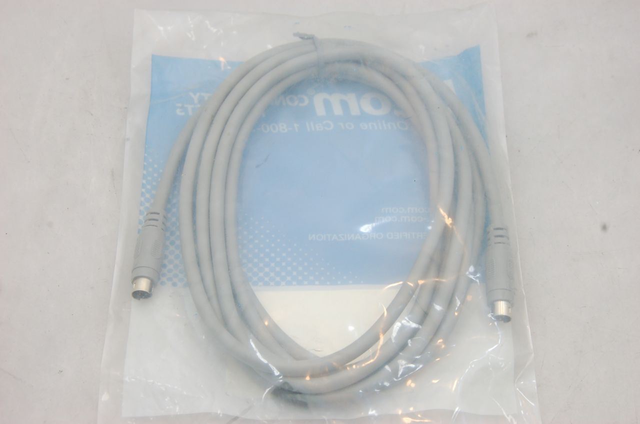 L-Com DK226MM-10 Molded Cable, Mini DIN 6 Male to Male, 10 ft - Lot of 20 - NEW