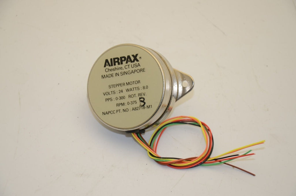 Airpax A82718-M1 Stepper Motor 24VDC, 0-375RPM