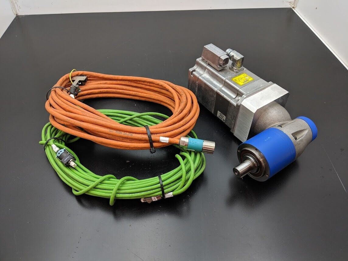 Siemens 1FK7060-5AF71-1UH0 Servo Motor 90°Alpha Angled Gearhead 3:1 Ratio Cables