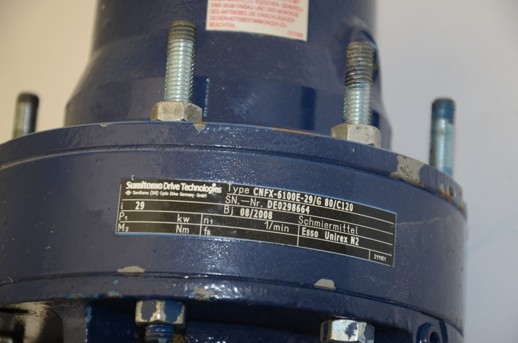 WATT Drive WAC81K4 Gear Motor, 230/400VAC w/ Sumitomo CNFX 29:1 Gearhead