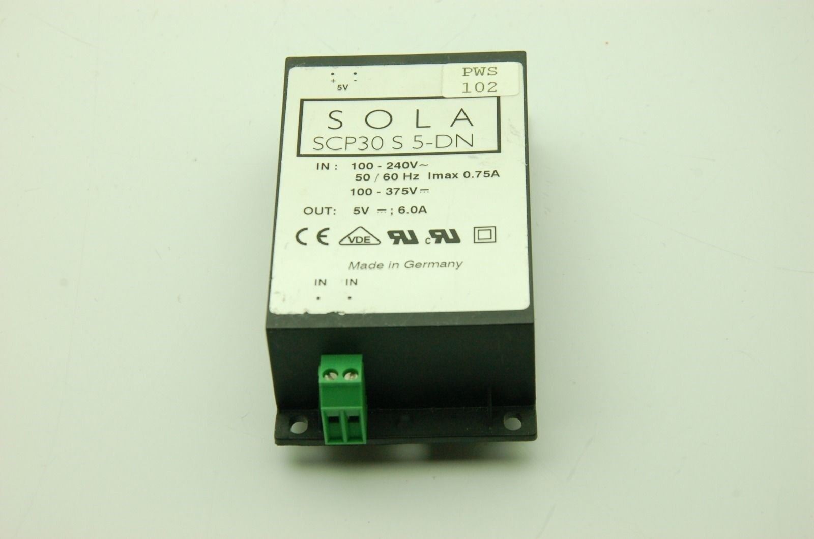 Sola SCP30 S 5-DN Input 100-240V Out 5V 6.0A Power Supply