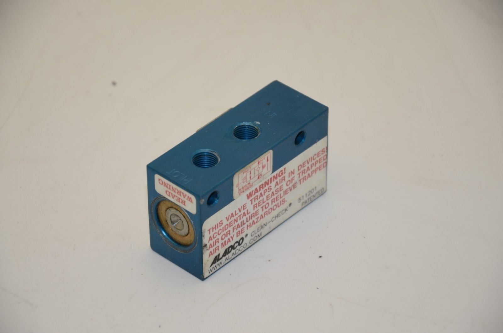 Aladco 511201 Clean-Check Push Button Clean Check Valve