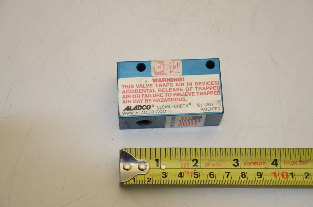 Aladco 511201 Clean-Check Push Button Clean Check Valve