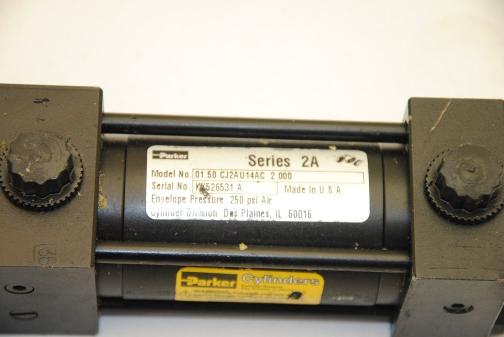Parker 01.50 CJ2AU14AC 2.000 Pneumatic Cylinder, 2" Stroke, 250 PSI