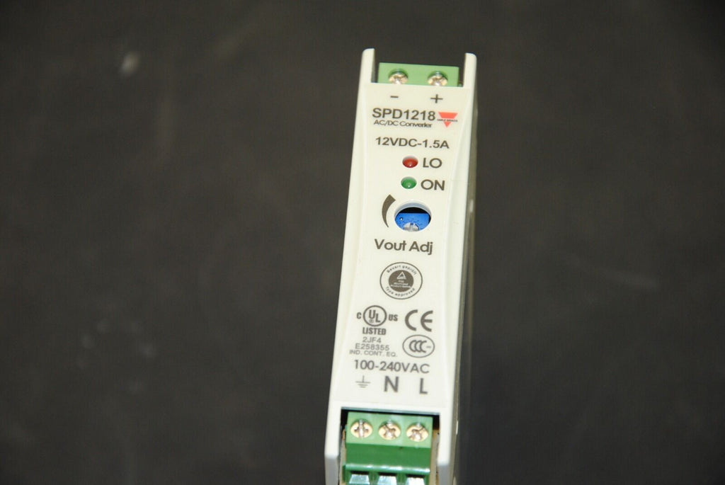 Carlo Gavazzi SPD1218 12VDC Power Supply, 90-265VAC