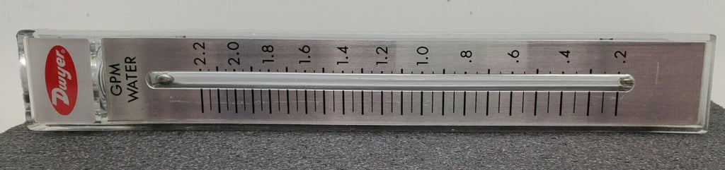 Dwyer Instruments RMC-142 10" Scale Flow Meter 0.2-2.2 GPM Water 1/2" Female NPT
