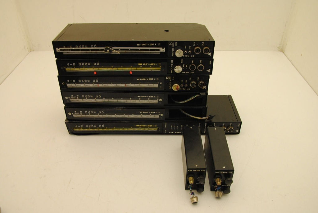 Minitron Air Gauge Co. Lot (6) 81-MT Controller Units w/ (2) AEC-247 Converters