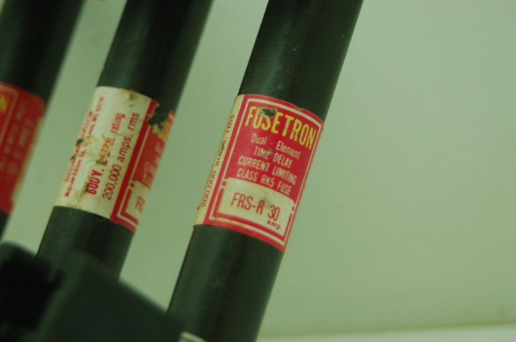 Allen Bradley X-401978 w/Fusetron FSR-R30 Continuous 30A 600V Fuse Holder Fuses