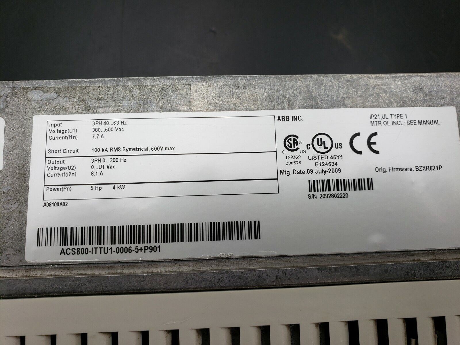 PumpSmart PS200 Pump & Motor Control System 5HP 300Hz
