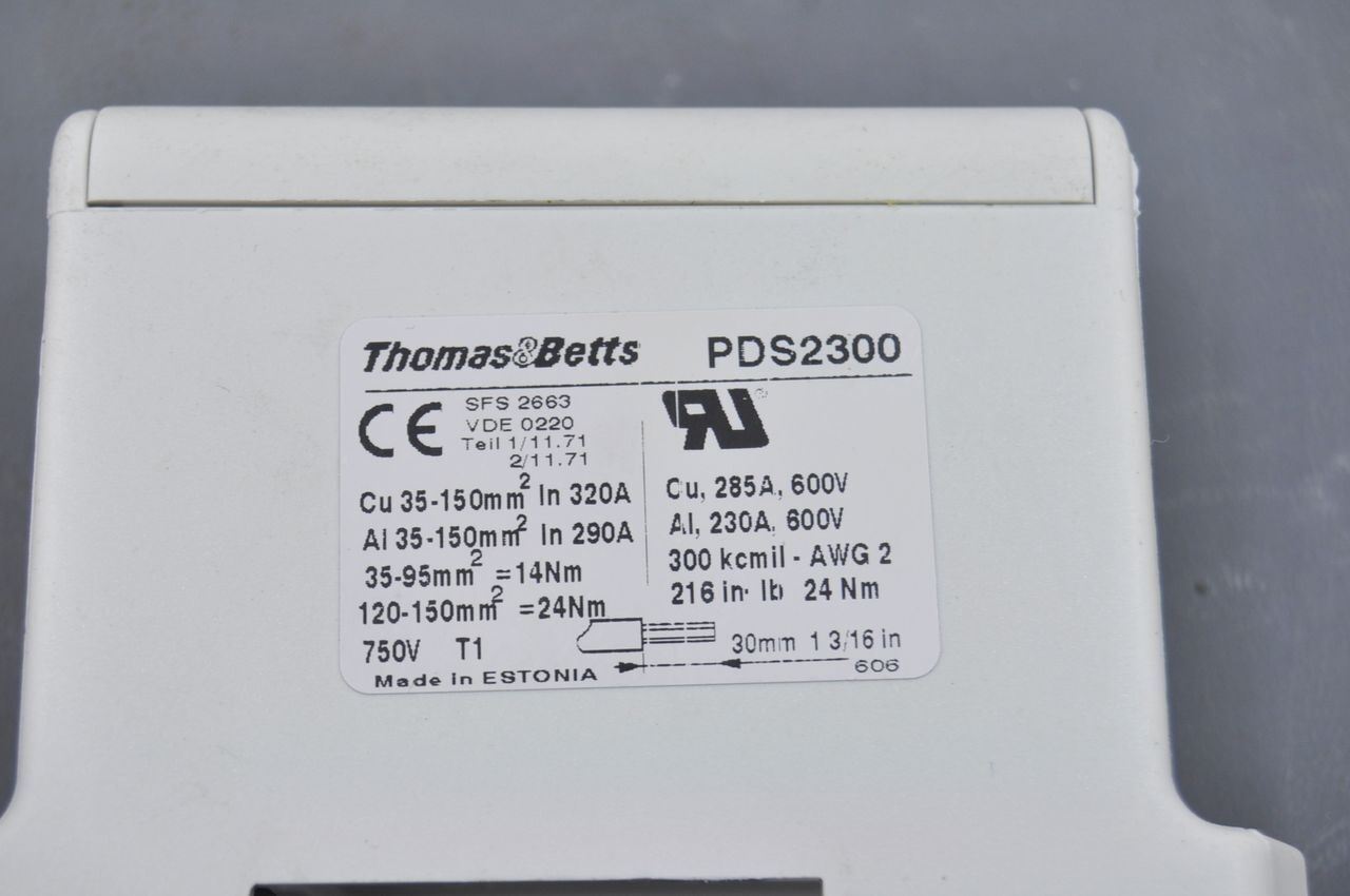 Thomas & Betts Blackburn PDS2300 One Pole Power Distribution Blocks Lot Of 4 NEW