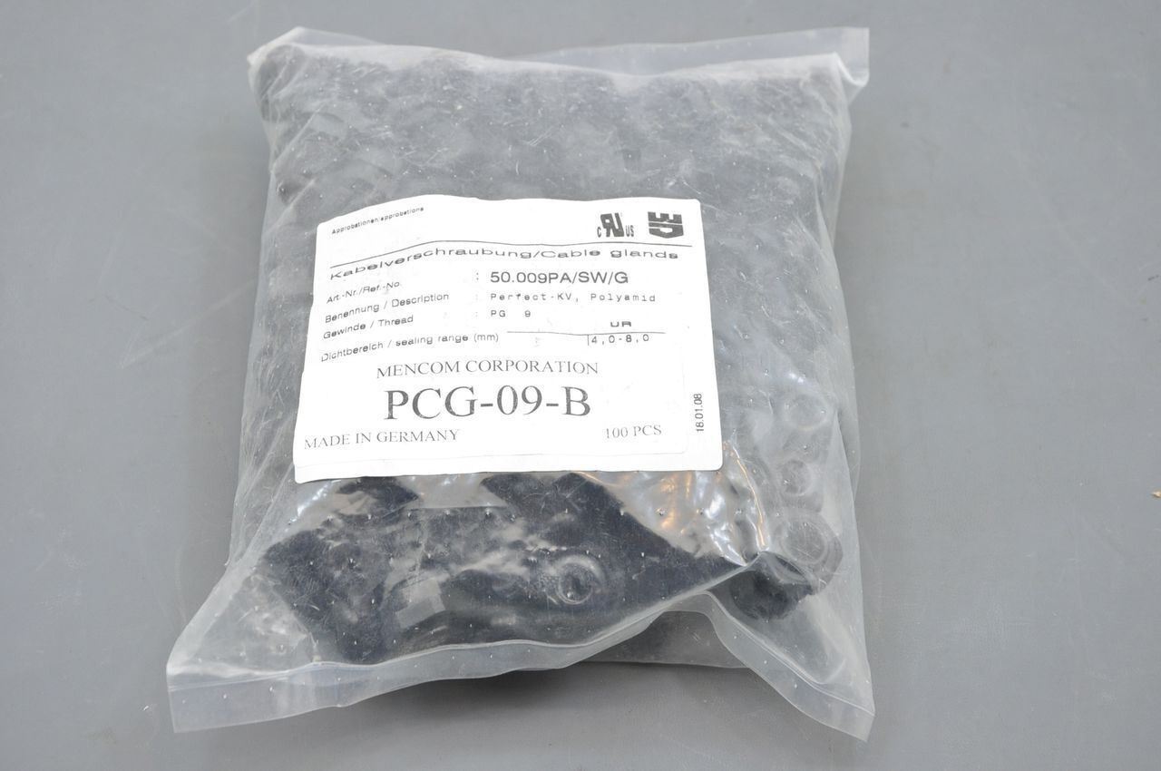 Mencom Kabelvershraubung PCG-09-B Cable Glands Lot Of 100