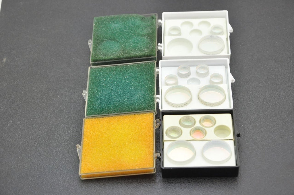 Optics Filter Kits 25mm and 13mm Sizes Various Filters Lot Of 15
