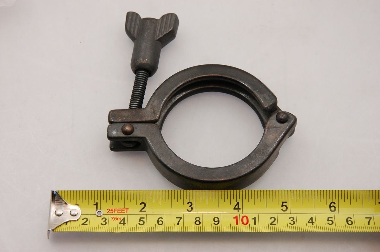 Compatible Manufacturing Sanitary Clamp 2-5/8" Flange - Lot of 5 - NEW