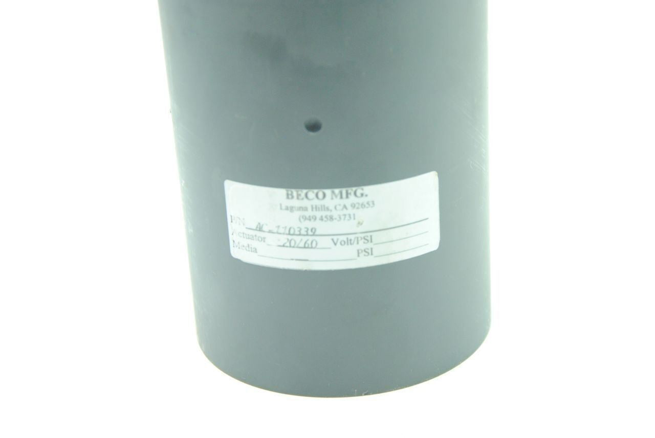Beco Mfg. Air Cylinder AC-110339 Actuator Inlet: 20/60 PSI