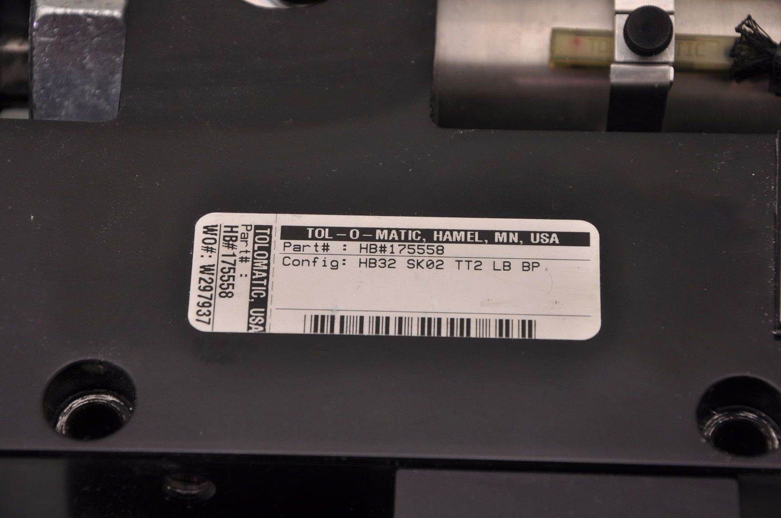 Tol-o-Matic Guided Cylinder Assembly with Bumper 175558 HB32 SK02 TT2 LB BP