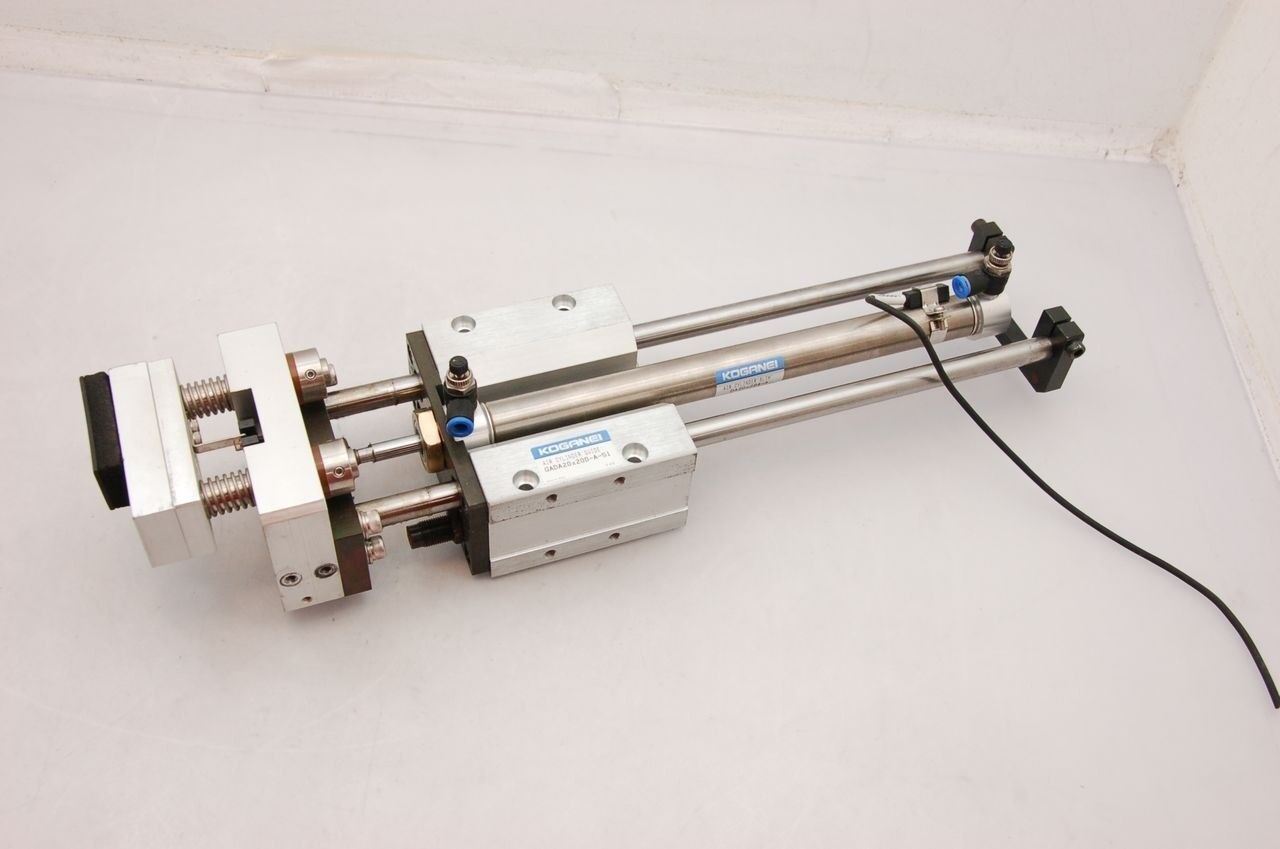 Koganei DA 20x204-A Air Cylinder Slim w/ GADA 20x200-A-S1 Guide