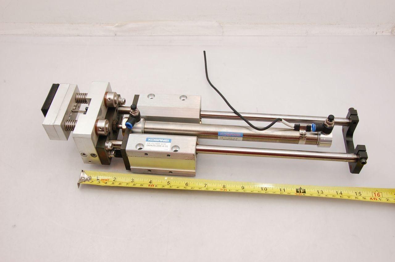 Koganei DA 20x204-A Air Cylinder Slim w/ GADA 20x200-A-S1 Guide