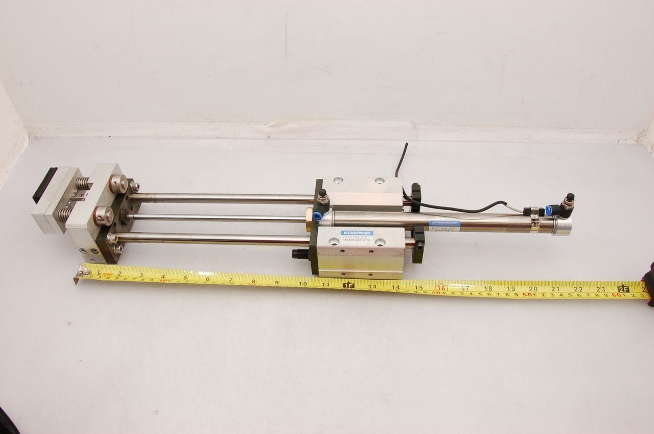 Koganei DA 20x204-A Air Cylinder Slim w/ GADA 20x200-A-S1 Guide