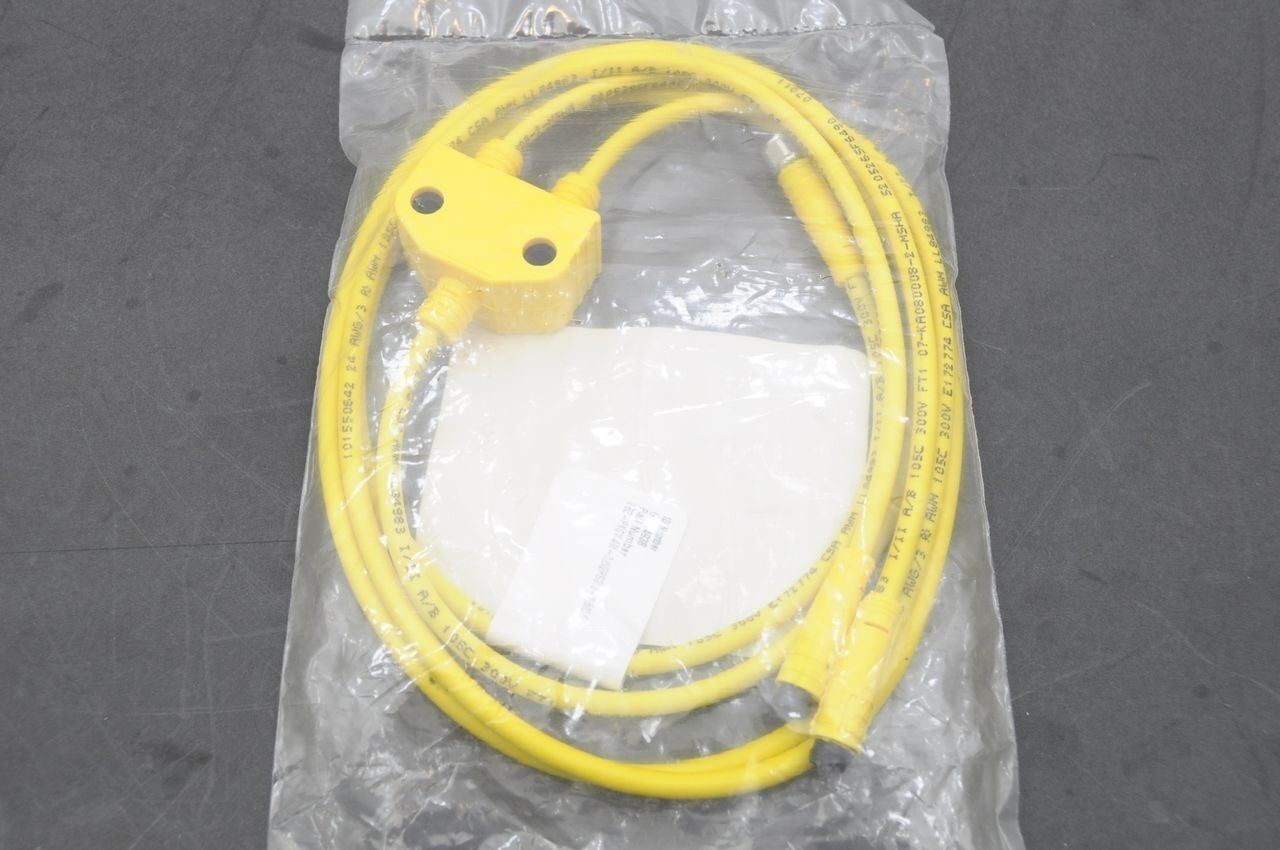 Turck VB2-PKGV 4M-0.6/2PSG 3-0.6/0.6 Twin Junction Cable Lot Of 3, NEW