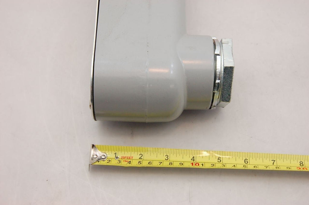 LB-Type 2" Conduit Body (9.5x3.25x3.5") w/ Cover & Liquid Tight Strain Relief