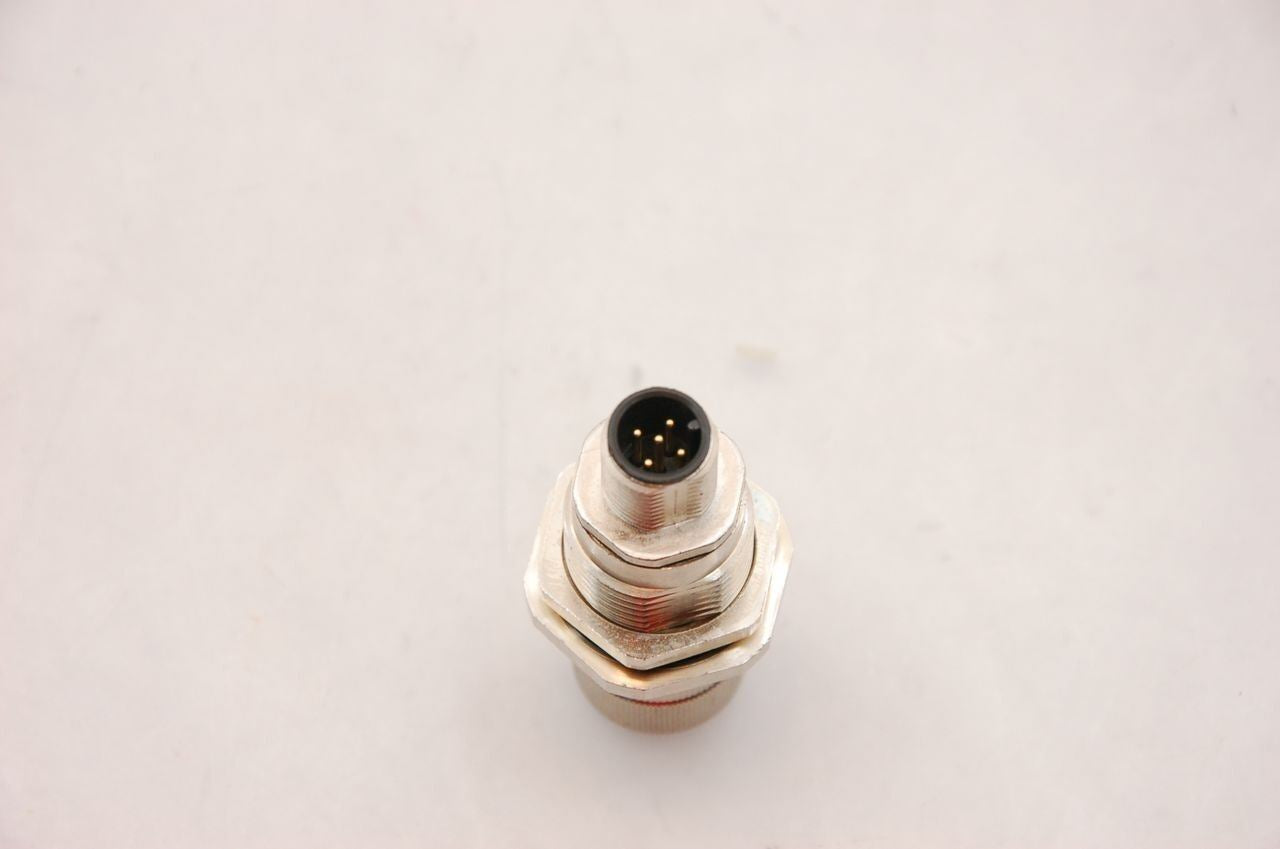 Turck-Style 5-Pin SS Panel Mount Connectors, Female to Male - Lot of 10