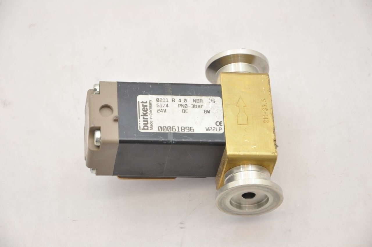 Burkert 0211 B 4,0 NBR MS Solenoid Valves 240VAC 60Hz 8W
