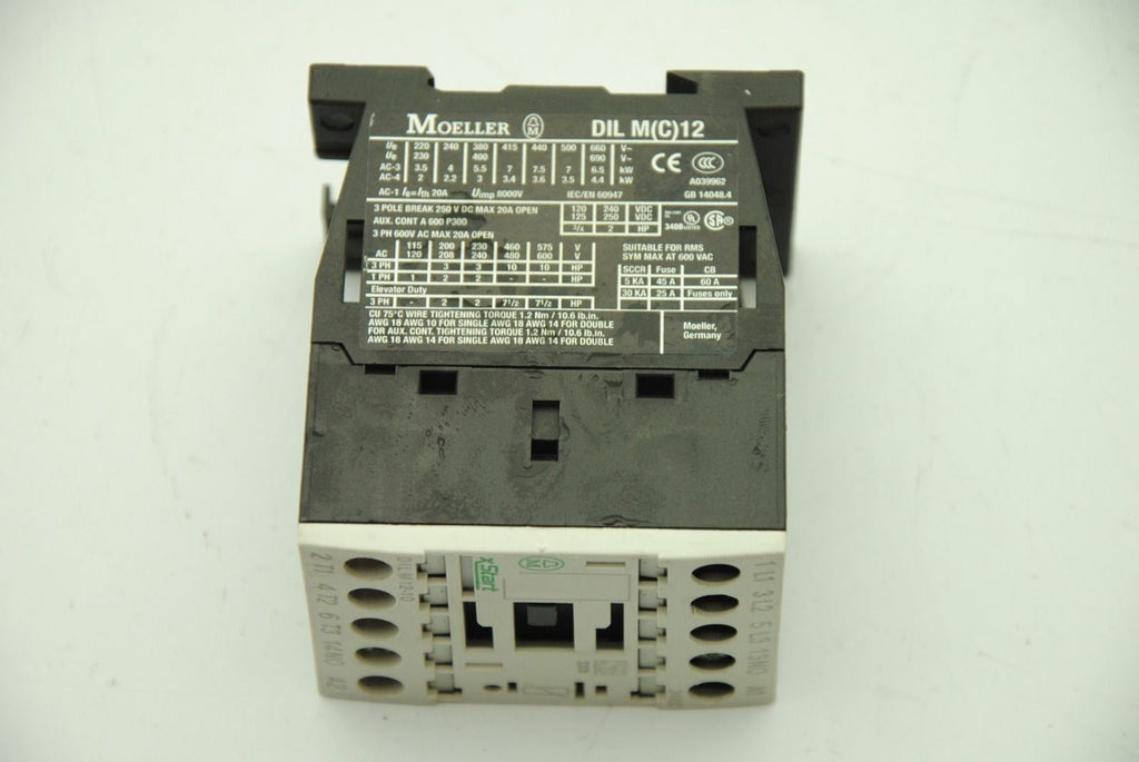 Moeller DILM12-10, 24V Contactor, 400V, 12A - Lot of 3