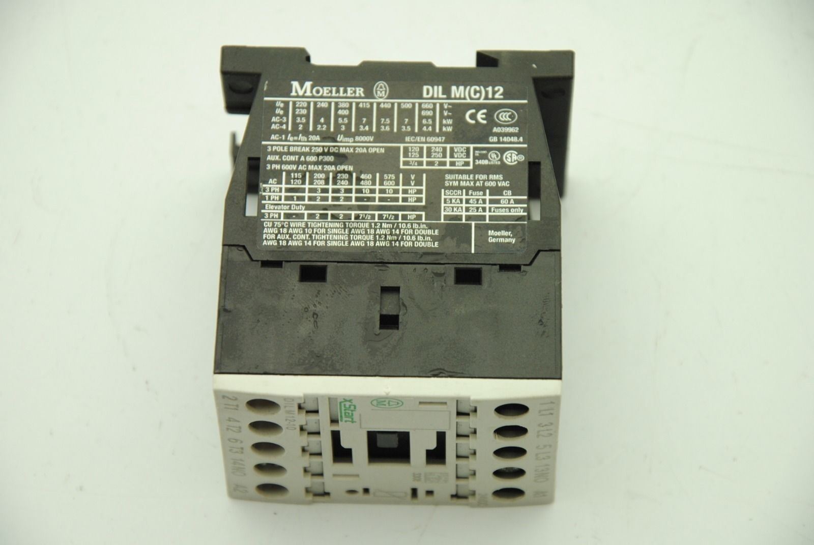 Moeller DILM12-10, 24V Contactor, 400V, 12A - Lot of 3