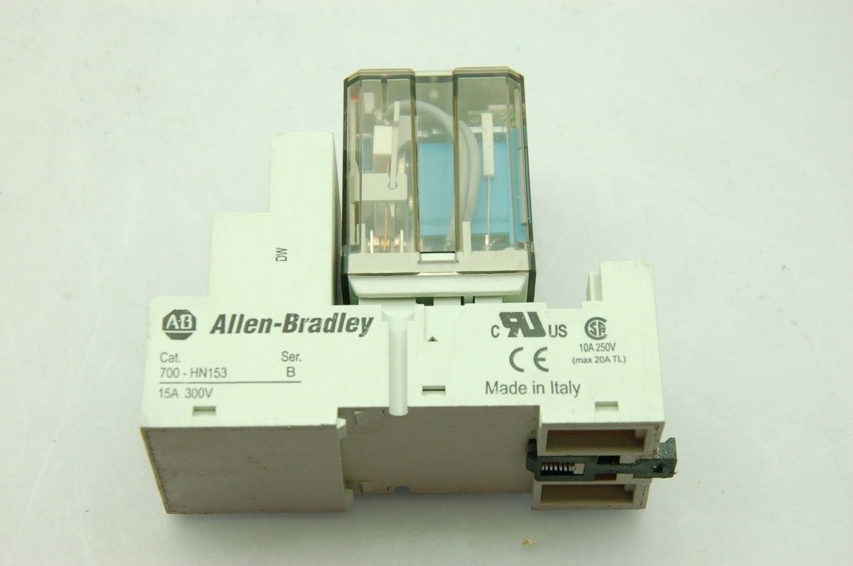 Allen Bradley 700-HB33Z24-3-4  Blade Base Relay, 15A , 24V DC / with Base