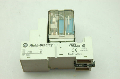 Allen Bradley 700-HB33Z24-3-4  Blade Base Relay, 15A , 24V DC / with Base