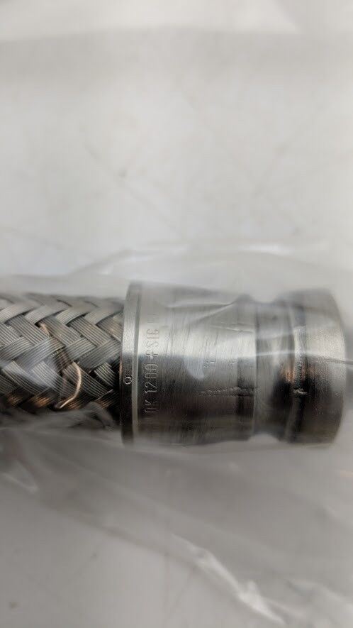 Cal Weld Adapter KF25 Flange 50T Flex High Vacuum FL8 Hose 24" 0020-30372 NEW