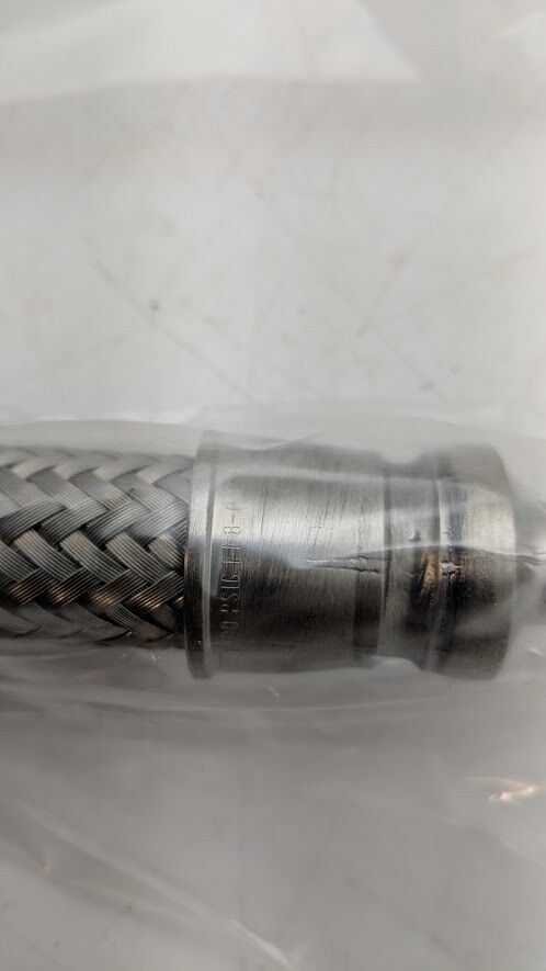 Cal Weld Adapter KF25 Flange 50T Flex High Vacuum FL8 Hose 24" 0020-30372 NEW