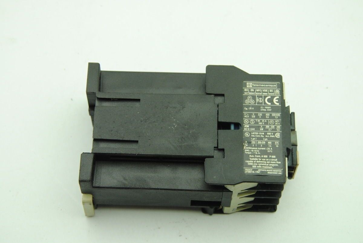 Telemecanique LP1 D12 10 Contactor, 230-690V, 25A