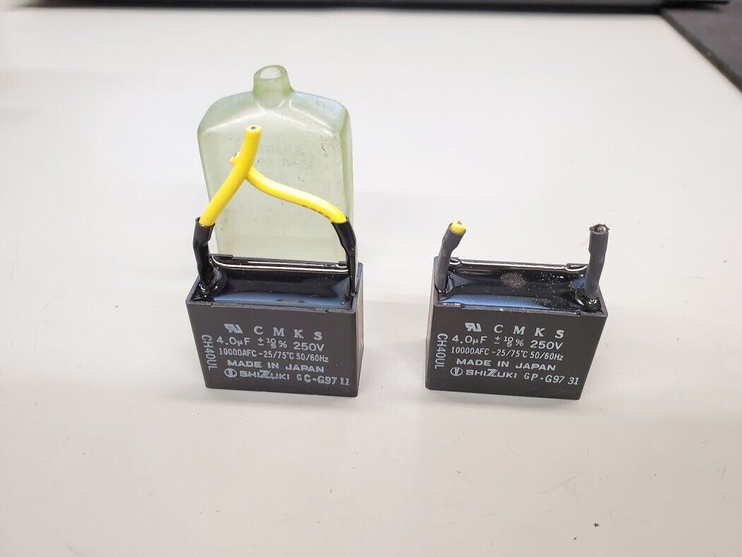 Shizuki CMKS Motor Starting Capacitor CH40UL 4.0uF 250V 50/60Hz - Lot of 2