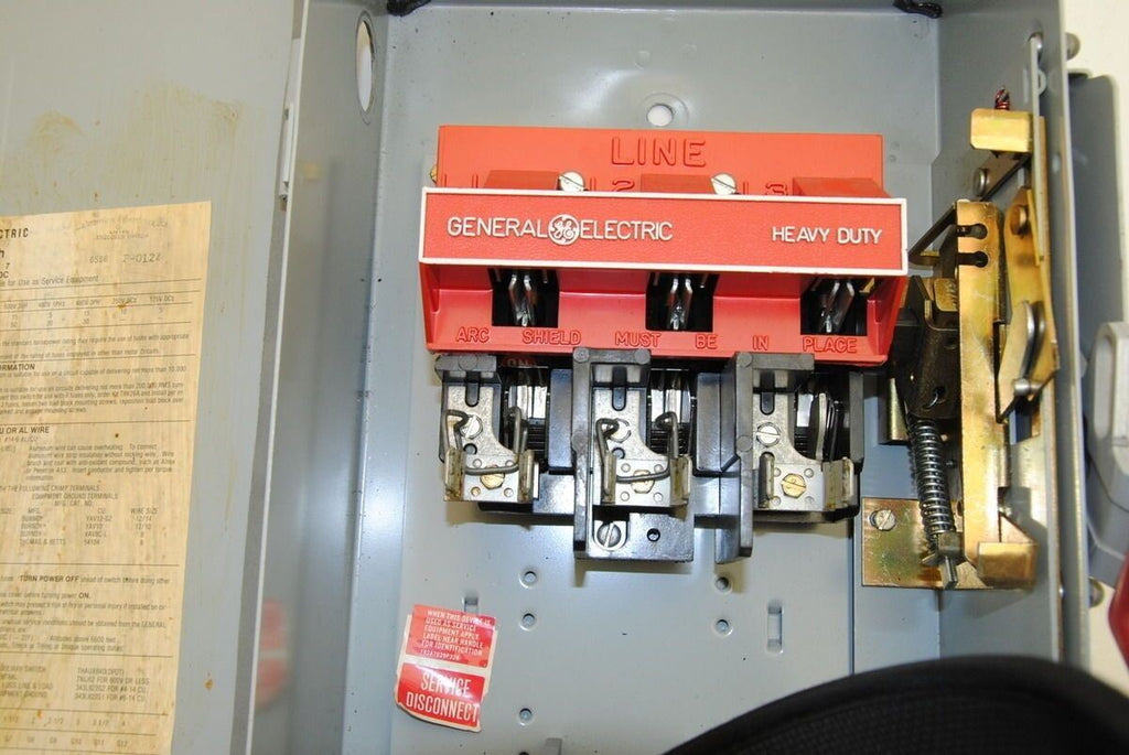 GE TH3362J Disconnect Switch, 600VAC, 250VDC, 60A