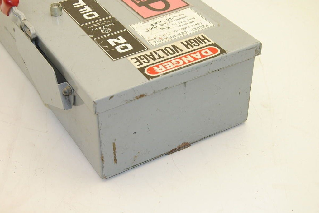 GE TH3362J Disconnect Switch, 600VAC, 250VDC, 60A