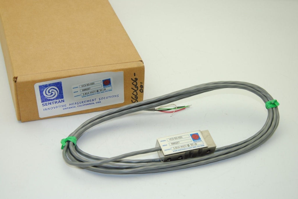 Sentran VC3-50-000 Industrial Load Cell, 2.814mV/V @ 50lb - NEW