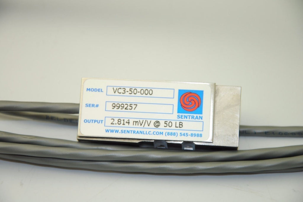 Sentran VC3-50-000 Industrial Load Cell, 2.814mV/V @ 50lb - NEW