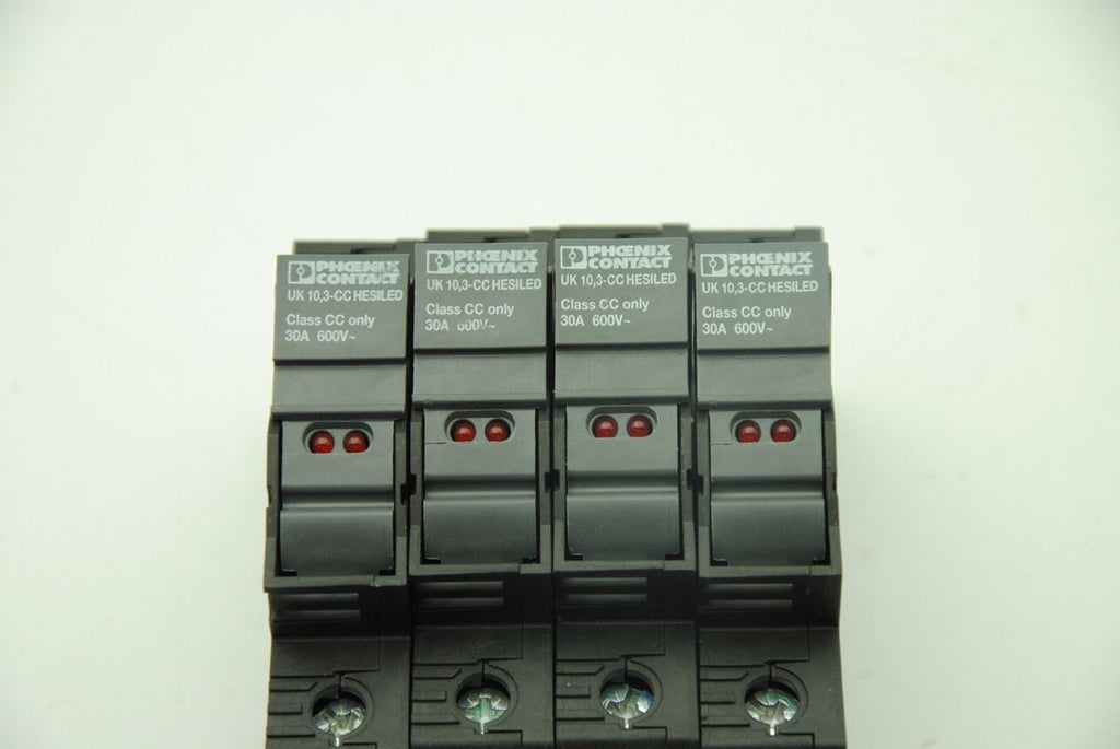 PHOENIX CONTACT UK 10,3-CC HESILED, Sing-Pole Circuit Breaker 30A 600V, Lot of 4