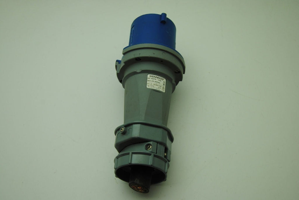 Mennekes ME 460P9-1230, 60A 4W 250Vac Sleeve w/ ME-460C9, 4-Pin Male Connector