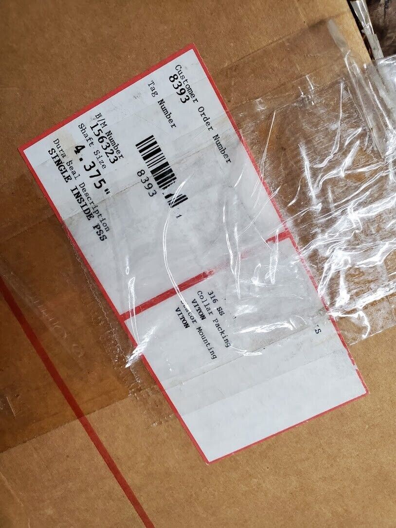 FLOWSERVE 4.375" 1360593, Mechanical Split Seal, Dura Seal PSS Type 37FS 162774