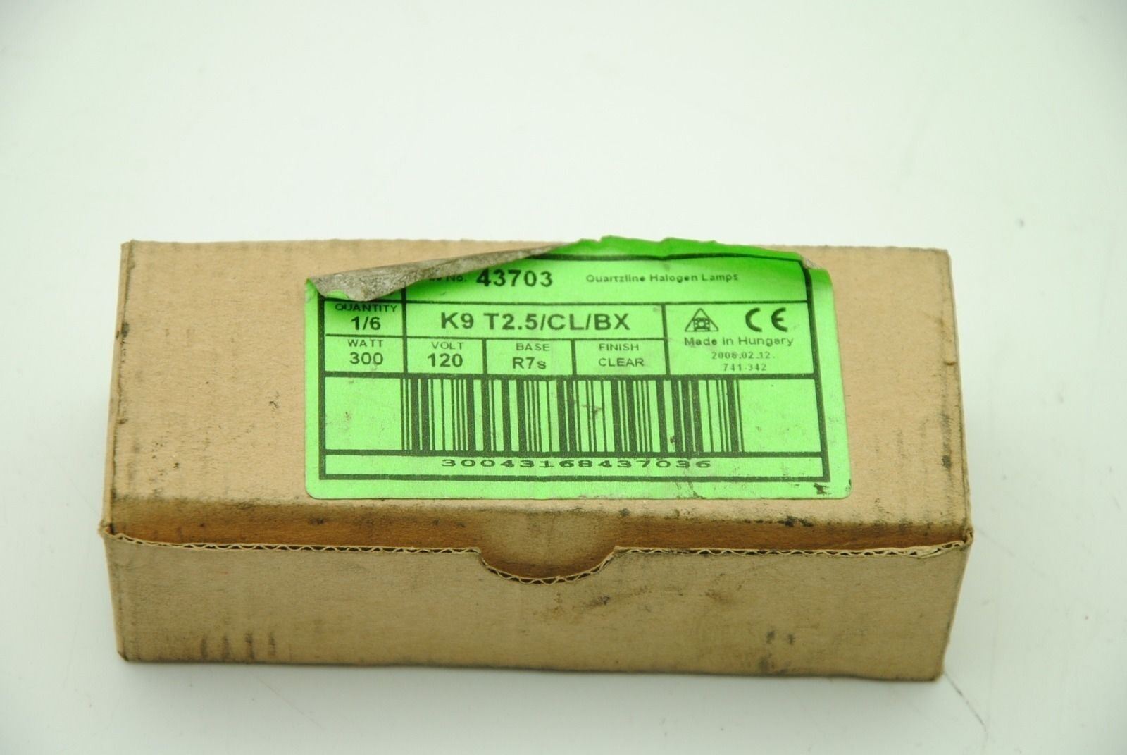 GE K9-T2.5/CL/BX 300W Quartzline Halogen Lamps, Lot of 4, New