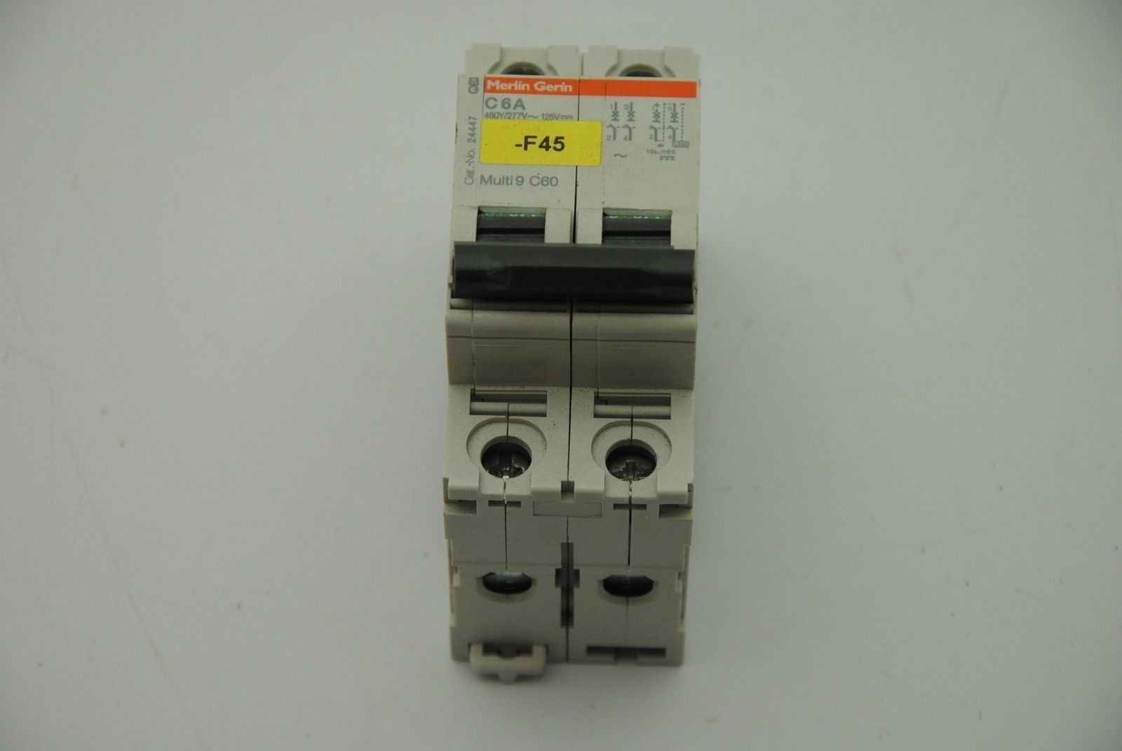 MERLIN GERIN C6A Multi 9 C60 Cat# 24447 2-Pole Circuit Breaker - Lot of 2