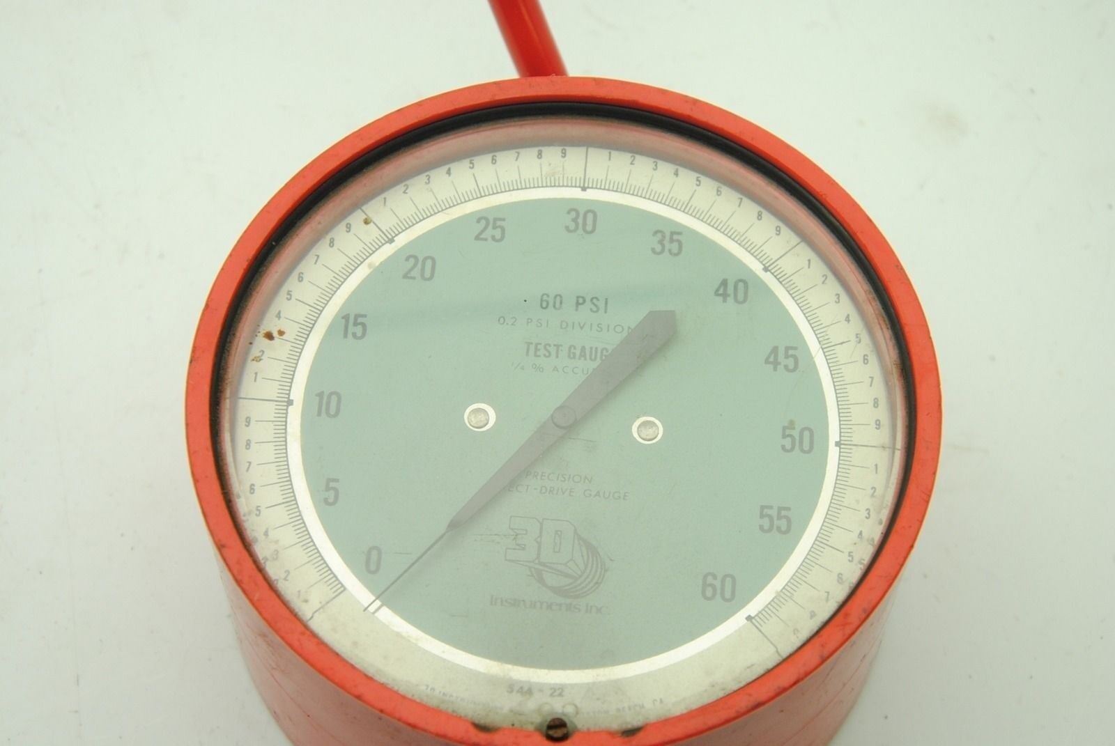 3D Instruments 25544-22B53EDY Pressure Test Guage, 60PSI, 4.5"