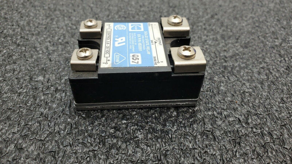 Kodak 4B3991 Solid State Relay, 240V 20A Output, 50/60Hz 3.8-28VDC Control