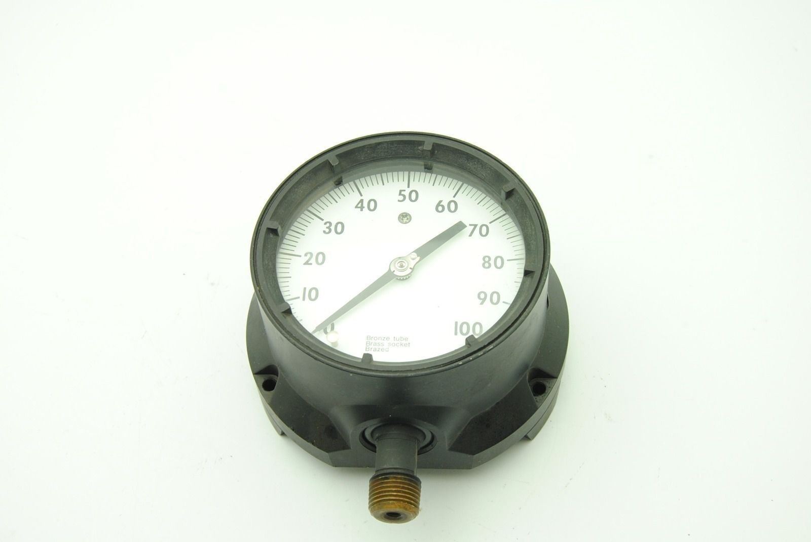 Ashcroft 45-1379, Duragauge, 4.5", Aluminum, 1/2" NPT, 100 PSI