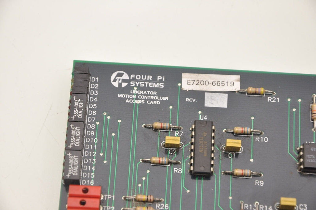 HP Four Pi Sytems Liberator Motion Controller Access Card E7200-66519 SLRW 9848