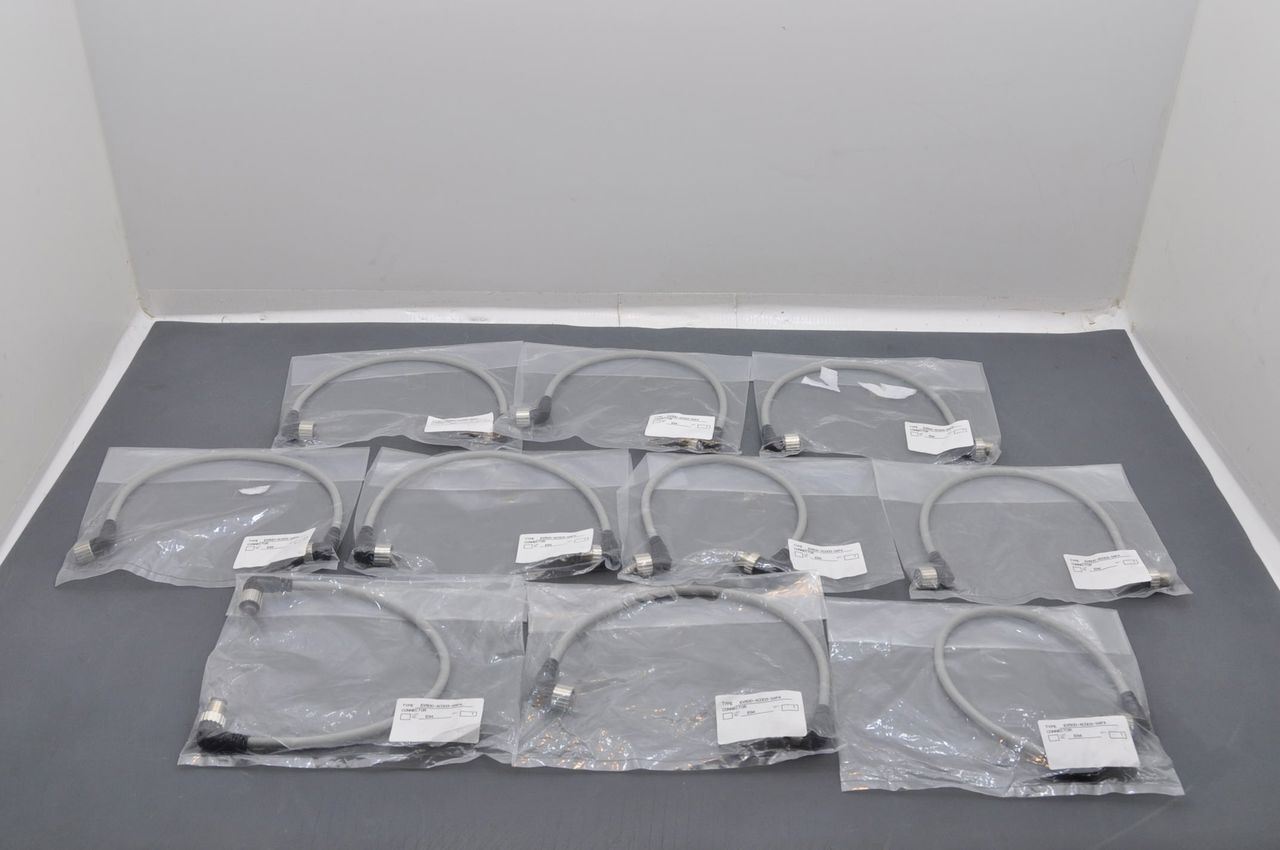 SMC EX500-AC003-SAPA .3m Cable 8-Pin Male To Female Lot Of 10 New In Bag