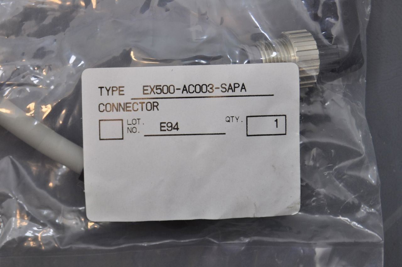 SMC EX500-AC003-SAPA .3m Cable 8-Pin Male To Female Lot Of 10 New In Bag